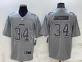 Men's Las Vegas Raiders #34 Bo Jackson Grey Atmosphere Fashion 2022 Vapor Untouchable Stitched Limited Jersey,baseball caps,new era cap wholesale,wholesale hats